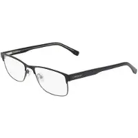Lacoste L2217 N 52/17/140 Matte mustat metalliset silmälasit MIEHILLE L2217 N