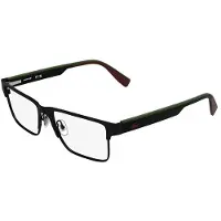 Lacoste L2318 55/18/145 Matte mustat metalliset silmälasit MIEHILLE L2318