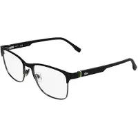 Lacoste L2319 57/18/150 Matte mustat metalliset silmälasit MIEHILLE L2319