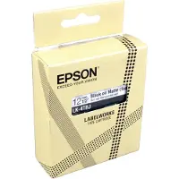 Epson Matte Tape Clear/Black 12mm 8m (C53S672065)