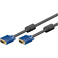 Pro 93378, 10 m, VGA (D-Sub), VGA (D-Sub), urosliitin, urosliitin, musta