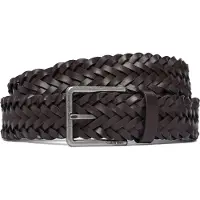 Calvin Klein Warmth Buckle Woven 35Mm Fixed - - Brown - 100