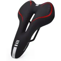 INF Polkupyörän satula silikonia Black+Red