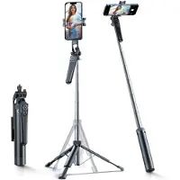 Wozinsky Selfie stick WC1Y30S telescopic tripod 1.3m with phone holder - black