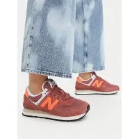 New Balance Matalavartiset tennarit '574' oranssi / burgundin punainen