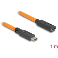 DeLOCK 87960, 1 m, USB C, USB C, 5 Gbit/s, Oranssi