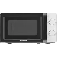 Medion microwave oven MD11475 700 W black/white 20 l 5 power levels with timer up to 30 minutes and defrosting function (50076266)
