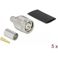 DeLOCK 90030, TNC, Nikkeli, 75 Ω, Hopea, 14,5 mm, 25,5 mm
