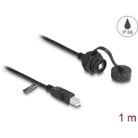 DeLOCK 88011, 1 m, USB B, USB B, USB 2.0, Musta