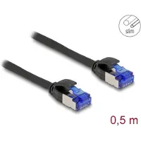 DeLOCK – RJ45 Network Cable Cat.6A S/FTP Slim 0.5 m black (80226)