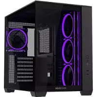 Asus A32 PLUS, Midi Tower, PC, Musta, ATX, mikro ATX, Mini-ITX, Metalli, Pelaaminen (90DC00S0-B19000)
