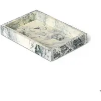 Ferm Living Mist koristetarjotin 15x20 cm Emerald-off white