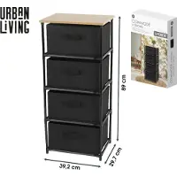 Urban Living säilytyslipasto neljällä laatikolla