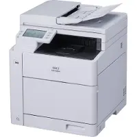 OKI MC554dn multifunction color laser printer gray for printing, scanning, copying and faxing, USB and LAN, duplex printing, duplex fax and scan, tone (09006252)