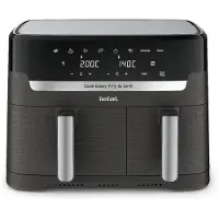 Tefal Dual Easy Fry & Grill EY905B, 8,3 l, 2700 W, airfryer, harmaa
