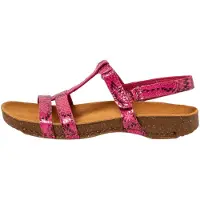 Art for woman. 10946S1O8003_043 Leather sandals 0946S I Breathe pink (36), Flat, Velcro, Casual
