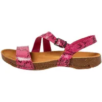 Art for woman. 11045S1O8003_043 Leather sandals 1045S I Breathe pink (36), Flat, Buckle, Casual