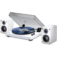 Mixx Analog System 5 -vinyylisoitin kaiuttimilla (Valkoinen)