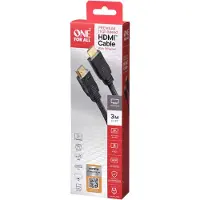 One For All Premium-nopea HDMI-kaapeli ethernetillä (3 m)