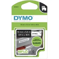 Dymo Merkkausnauha D1 19mm, musta valkoisella pohjalla