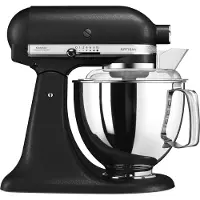 KitchenAid Artisan, Seisova tehosekoitin, Musta, Vaivaus, Vaivaus, Sekoitus, 1,45 m, 4,8 L, CAST IRON BLACK (5413184200466)