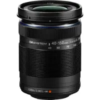 Olympus OM SYSTEM M.ZUIKO DIGITAL ED 40-150mm F4.0-5.6 R -telezoomobjektiivi, musta