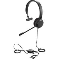 Jabra evolve 30 ii uc stereo headset on-ear wired 3.5 mm jack