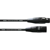 Cordial Mikrofonikaapeli XLR naaras - XLR male 2,5m musta