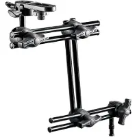 Manfrotto 396B-3 + 143BKT lisävarsi kamerapäällä