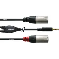 Cordial -Y-kaapeli, 3,5mm - 2 x XLR, 1,5 m