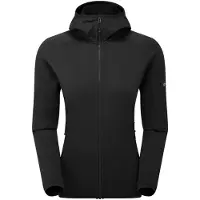 Montane F Protium Hoodie, fleecepusero, naiset, musta