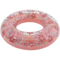 Little Dutch Pink Flower Swim Ring 50cm