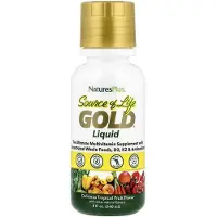 NaturesPlus , Source of Life, Gold Liquid, Tropical Fruit, 8 fl oz (240 ml)