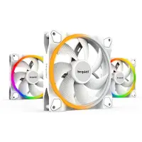Be quiet! Light Wings White | 140mm PWM Triple Pack, Tuuletin, 14 cm, 1500 RPM, 95,14 m³/h, Valkoinen (BL102)