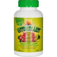 Sana-Sol Vitanallet Omena-päärynä -multivitamiini, säästöpakkaus, 120 kpl