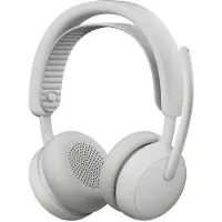 Logitech Zone Wireless 2 ES - Kuulokkeet - on-ear - Bluetooth - langaton, langallinen - aktiivinen melunvaimennus - USB-C - luonnonvalkoinen - Team...