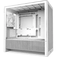 NZXT H3 Flow (2025) -micro-ATX-kotelo ikkunalla, valkoinen