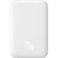 Baseus Airpow 6000mAh 20W Power Bank with Simple USB-C Cable (20V/3A) 30cm - White - 6000 mAh