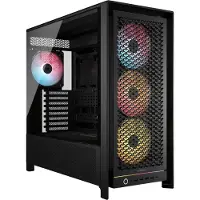 Corsair FRAME 5000D RS ARGB, Midi Tower, PC, Musta, ATX, EATX, mikro ATX, Mini-ITX, Muovi, Terästä, Karkaistu lasi, Pelaaminen (CC-9011309-WW)