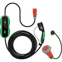 Wave EV 3-vaiheinen sähköauton latauslaite ja Suko adapteri -tuotepaketti