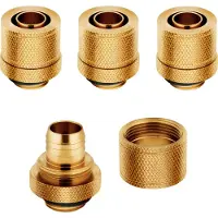 Corsair Hydro X Series XF Compression 10/13mm -letkuliitin, kulta, 4-pack