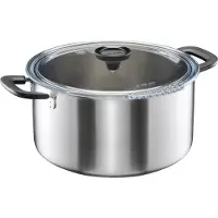 Fiskars Ff Casserole 7,0L New Lid - Silver - 7 L