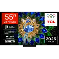 TCL A400 55A400U, 139,7 cm (55"), 3840 x 2160 pikseliä, QD-Mini LED, Älytelevisio, Wi-Fi, Musta