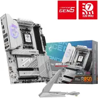 MSI MPG B850 EDGE TI WIFI, AMD, Pistoke AM5, AMD Ryzen 7000 Series, AMD Ryzen 8000 Series, AMD Ryzen 9000 Series, Pistoke AM5, 256 GB, DDR5-SDRAM (7E62-001R)