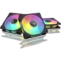 Asus TUF Gaming TR120 ARGB case fans RGB LED 120 mm 28 mm 3 pieces black with transparent AURA Sync blades (90DA0090-B09020)