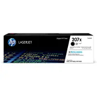 HP 207X alkuperäinen riittoisa musta LaserJet -värikasetti, 3150 sivua, Musta, 1 kpl
