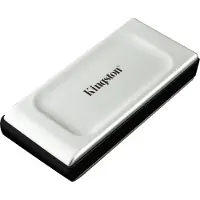 Kingston XS2000 500 Gt USB 3.2 Gen 2x2 (USB-C) -ulkoinen SSD, kannettava, iskunkestävä, roiskesuojattu, musta, hopea
