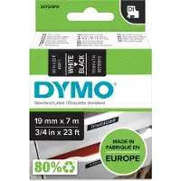 Dymo Merkkausnauha D1 19mm, pohjalla valkoisella musta