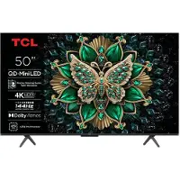 TCL 50C6K 50" 4K QD-Mini LED Google TV, 144 Hz, HDR10+, metallic