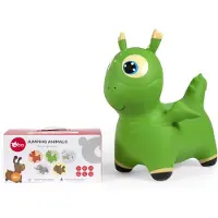 Bo . Jumping Animal Bouncer -pomppueläin, Green Dino